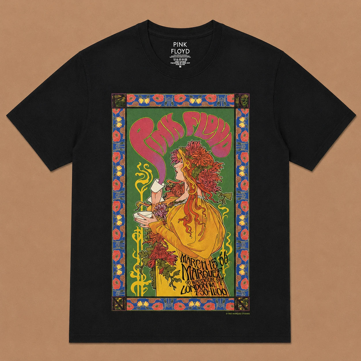 Image of Pink Floyd Unisex T-Shirt: Marquee Poster '66