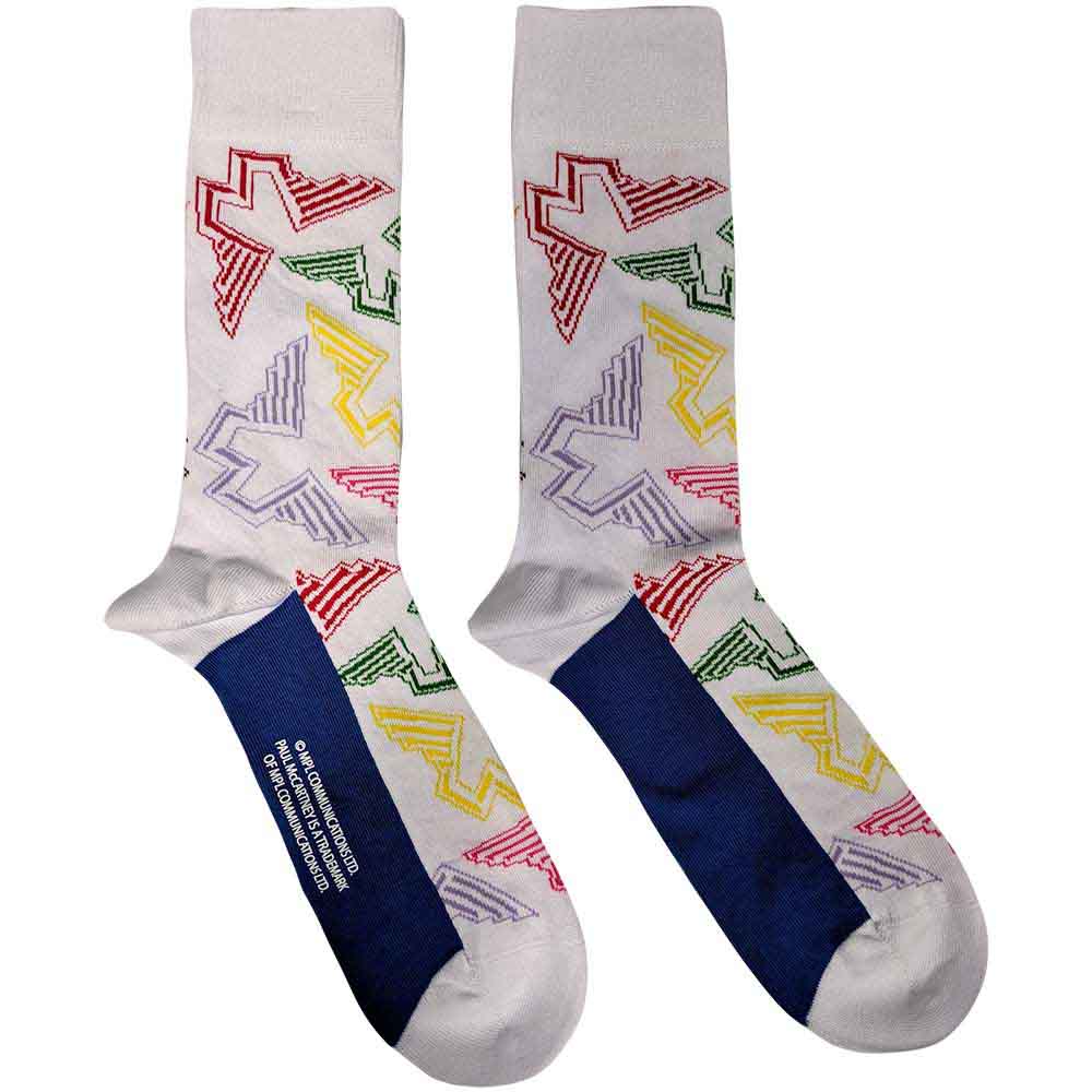 Image of Paul McCartney Unisex Ankle Socks: Wings Logos Rock Off