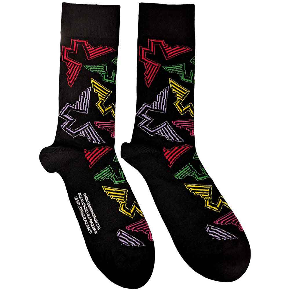Image of Paul McCartney Unisex Ankle Socks: Wings Logos Rock Off