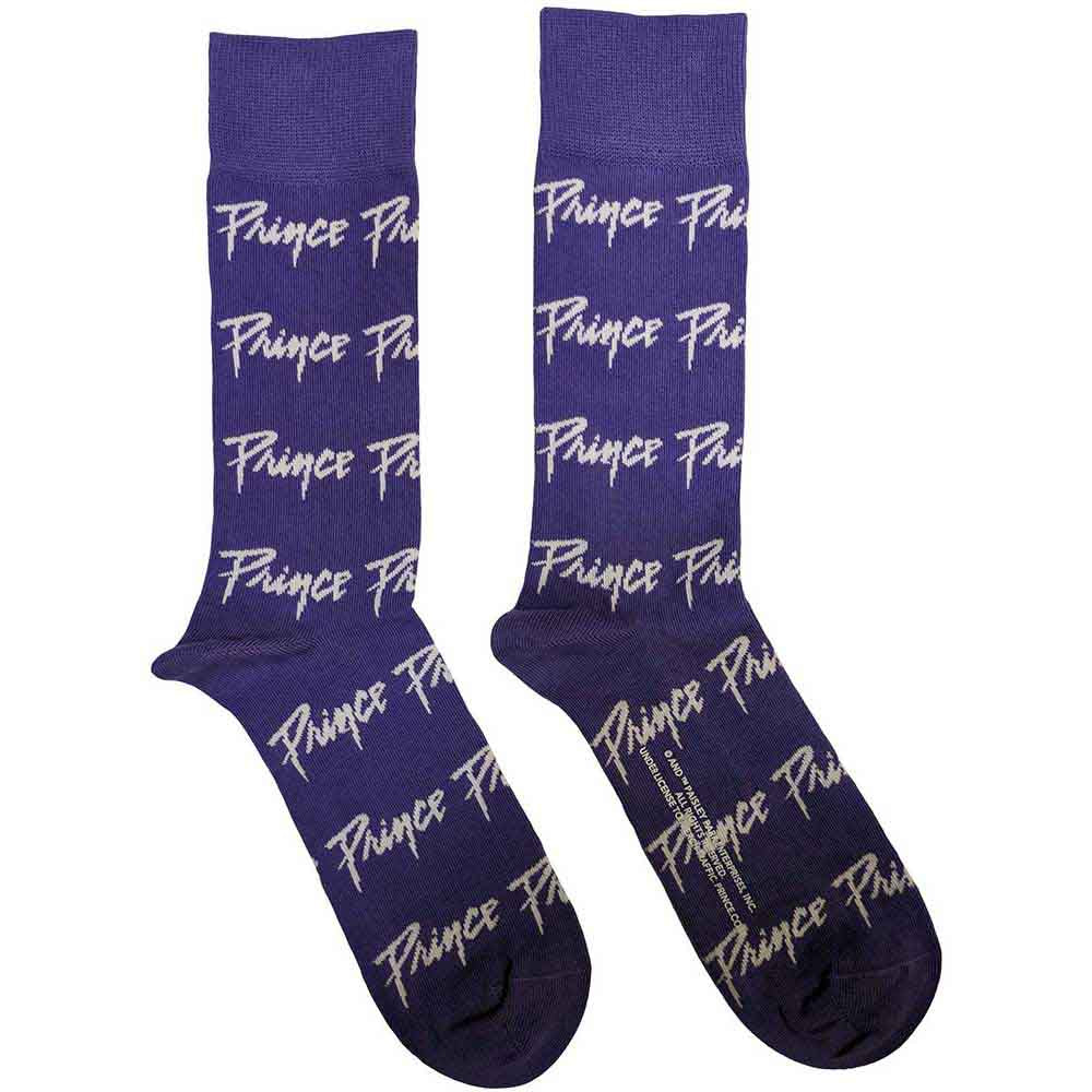 Image of Prince Unisex Ankle Socks: Logo Repeat Rock Off