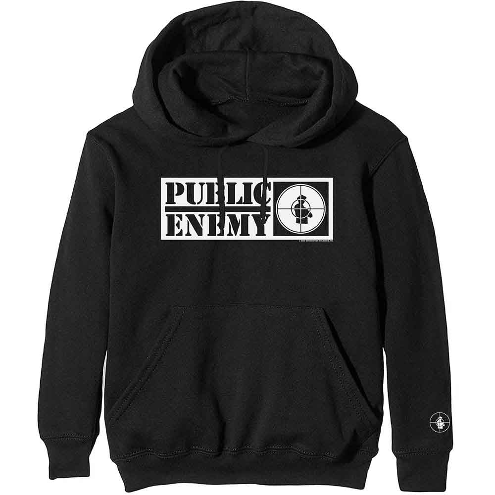 Image of Public Enemy Unisex Pullover Hoodie - Crosshairs Logo Rock Off