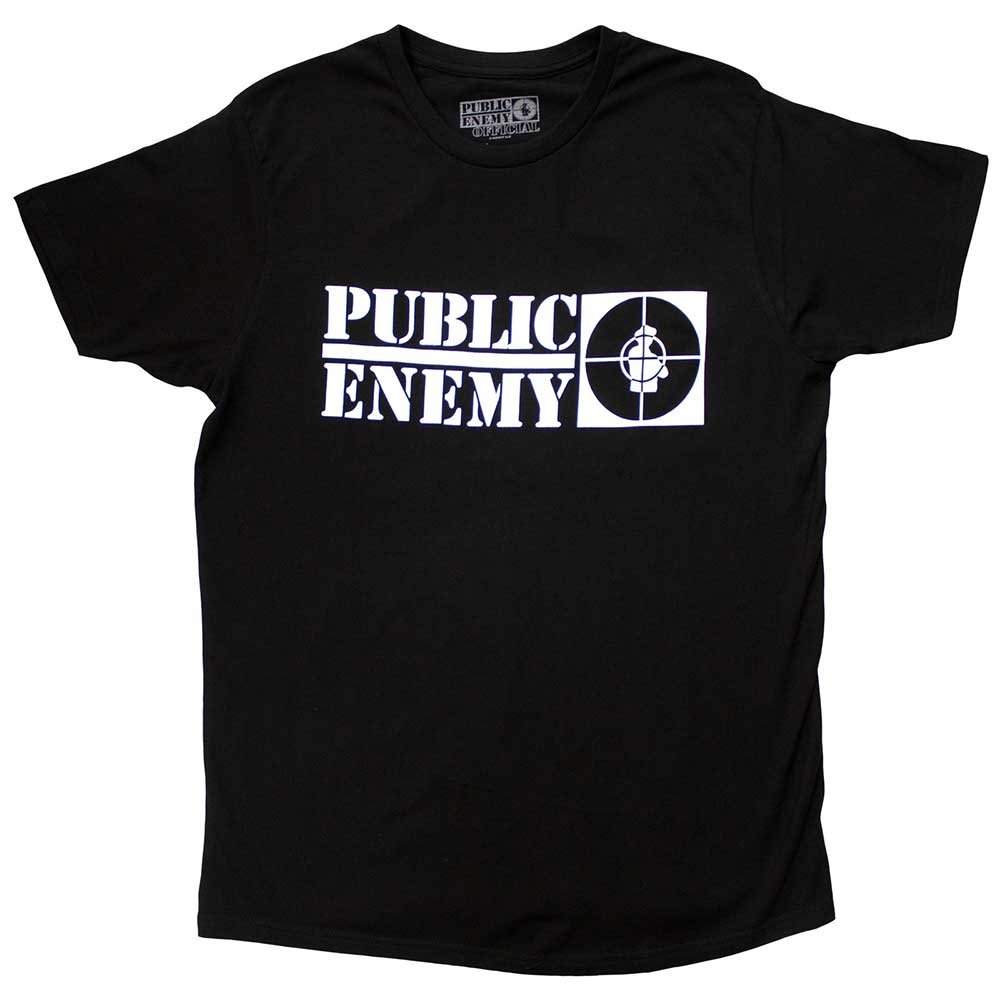 Image of Public Enemy Men's T-shirt - Crosshairs Logo Rock Off