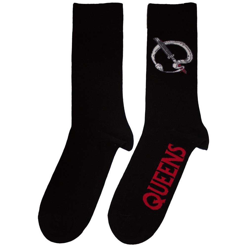 Image of Queens Of The Stone Age Unisex Ankle Socks: Q Emblem Rock Off