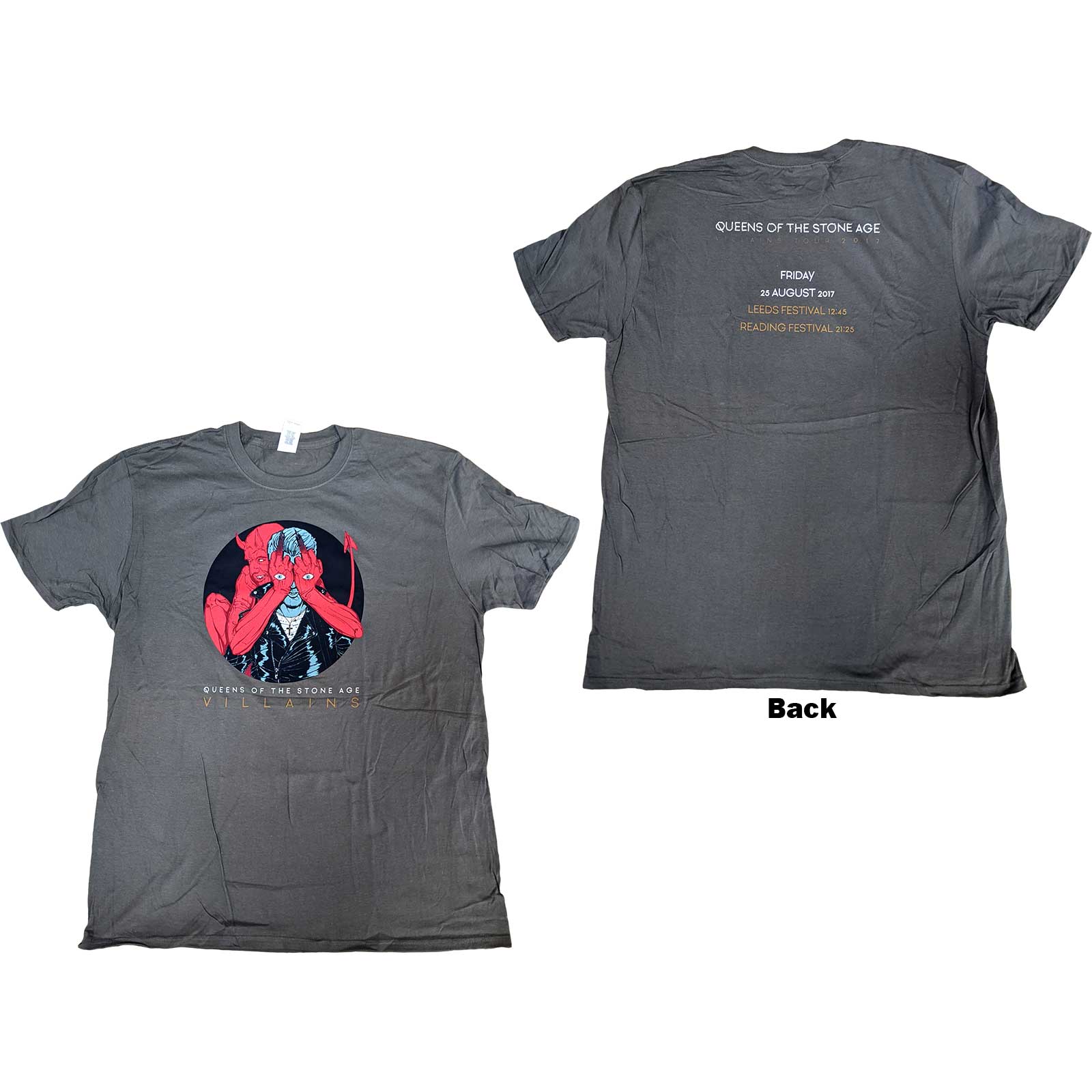 Image of Queens of the Stone Age T-Shirt - VILLAINS R&L 2017 Rock Off