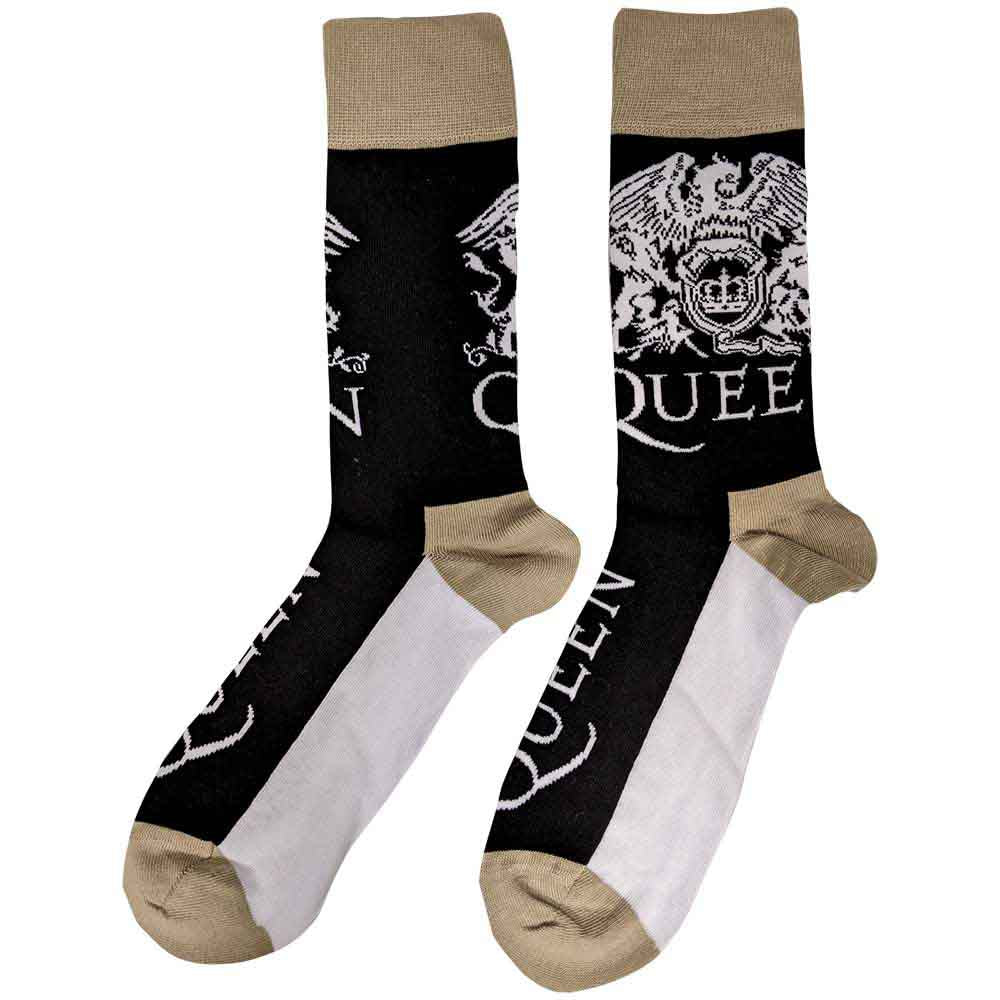 Image of Queen Unisex Ankle Socks: Crest & Logo Rock Off