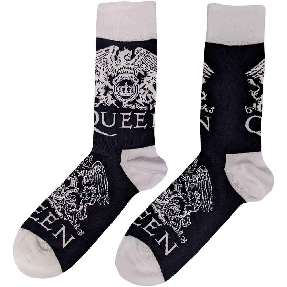 Image of Queen Unisex Ankle Socks: White Crests Rock Off