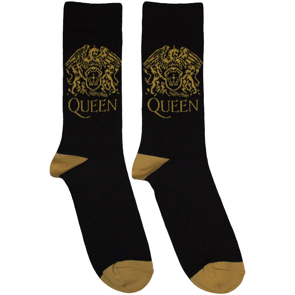 Queen Unisex Ankle Socks: Gold Crest