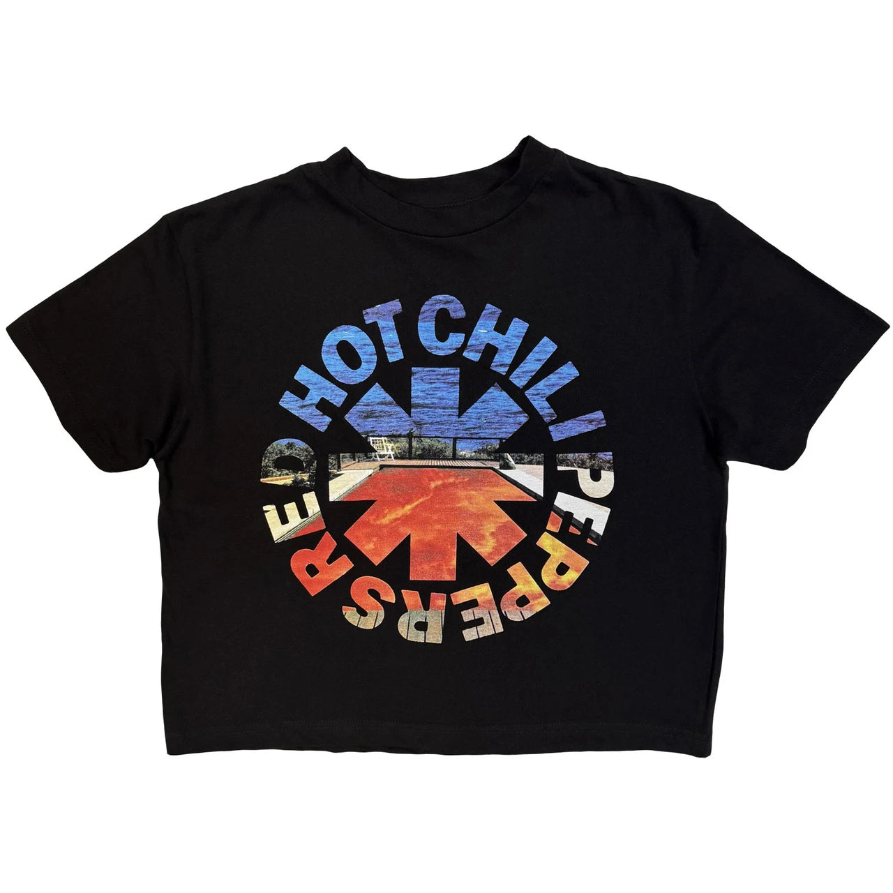 Image of Red Hot Chili Peppers Ladies Crop Top: Californication Asterisk