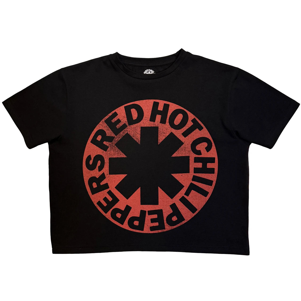 Image of Red Hot Chili Peppers Ladies Crop Top: Asterisk Circle