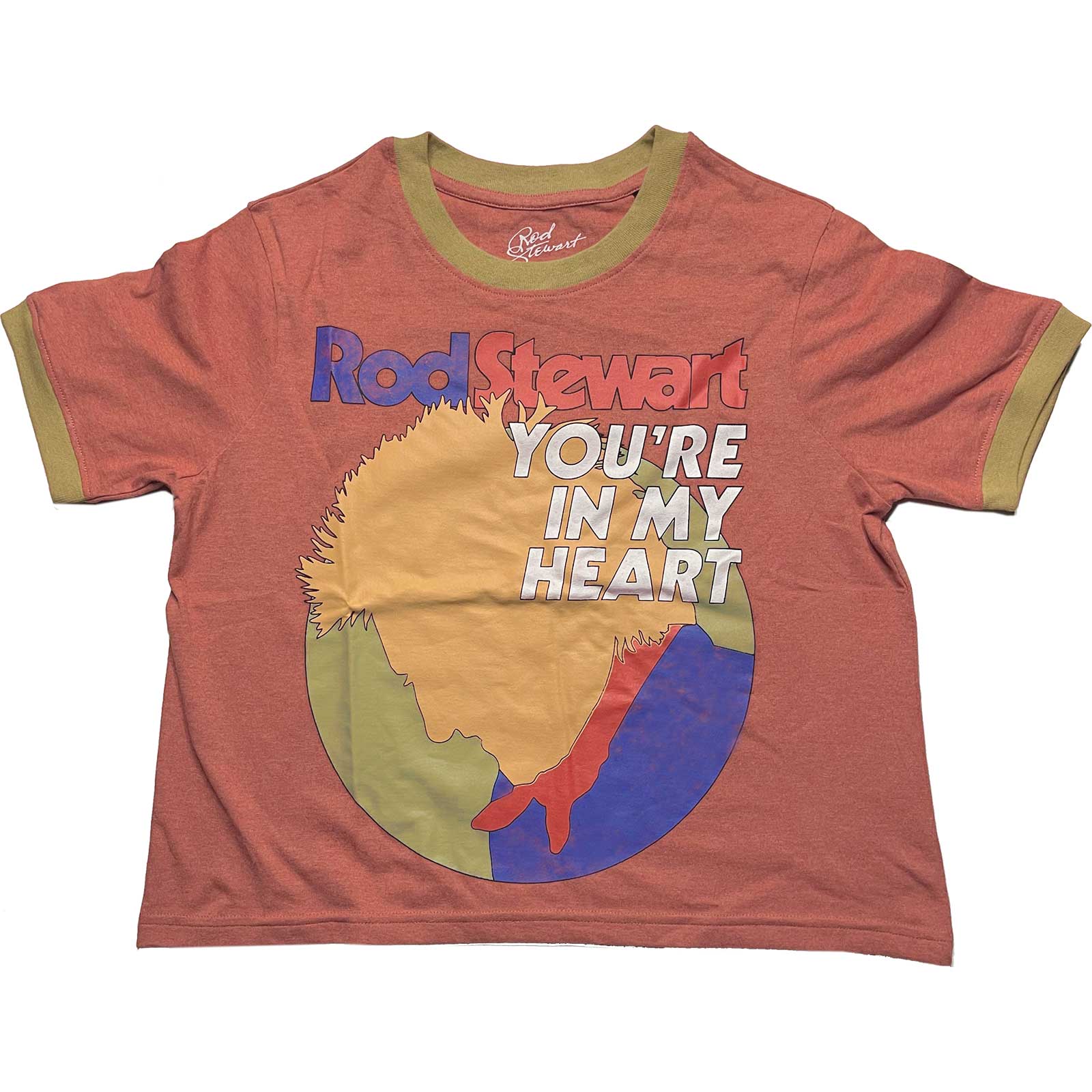 Image of Woman's Rod Stewart Crop Top - In My Heart Rock Off