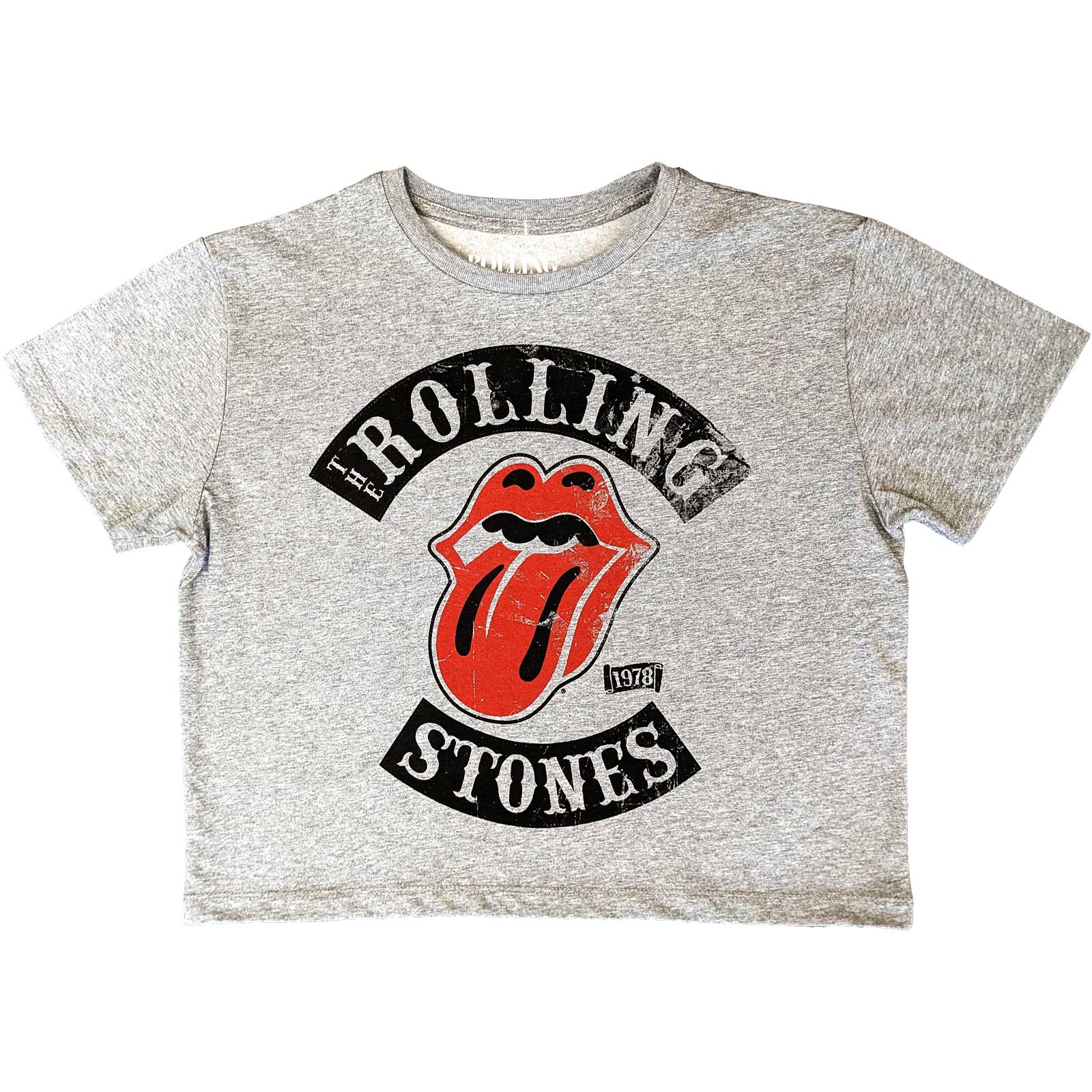 Image of The Rolling Stones Crop Top - 78' Tour Rock Off