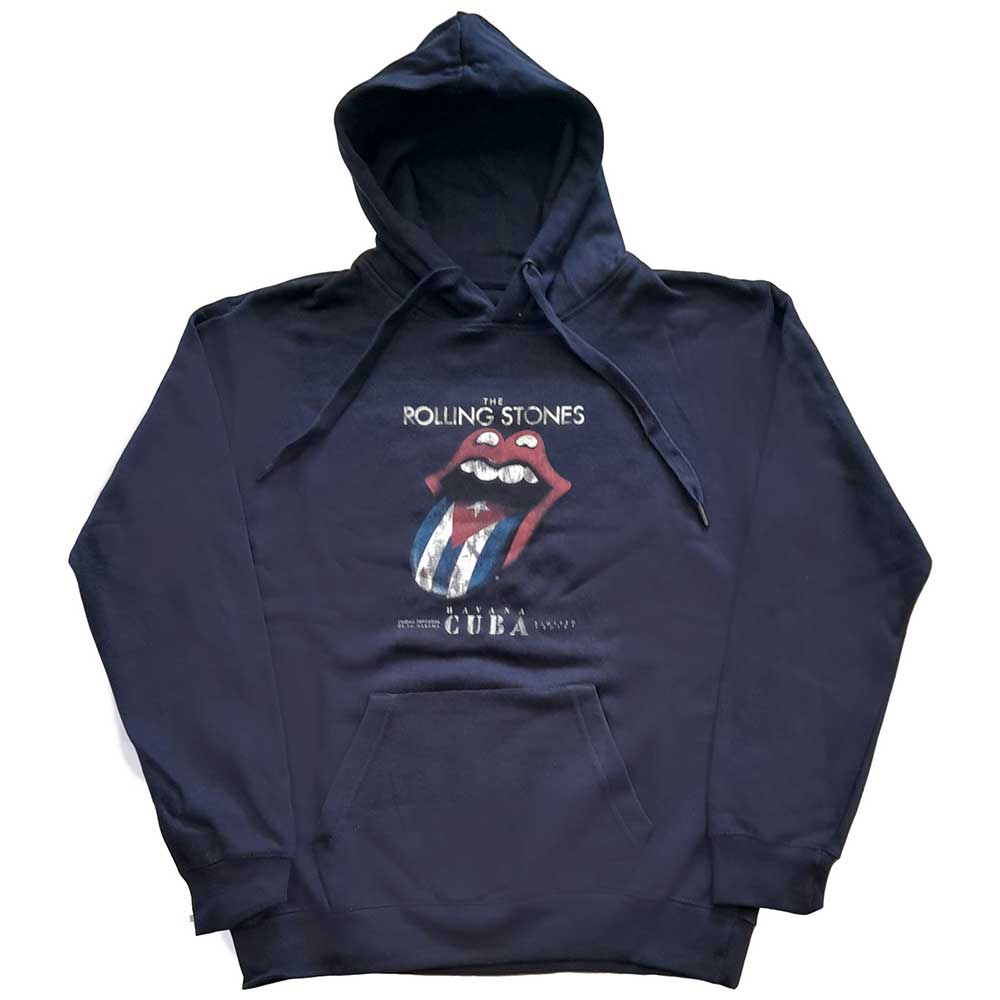 Image of The Rolling Stones Unisex Pullover Hoodie - Havana Cuba Rock Off