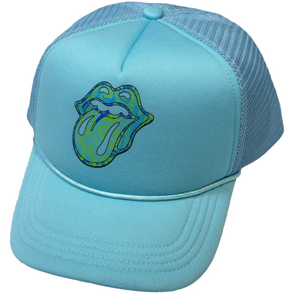 Image of The Rolling Stones Mesh Back Cap - Psychedelic Tongue Rock Off