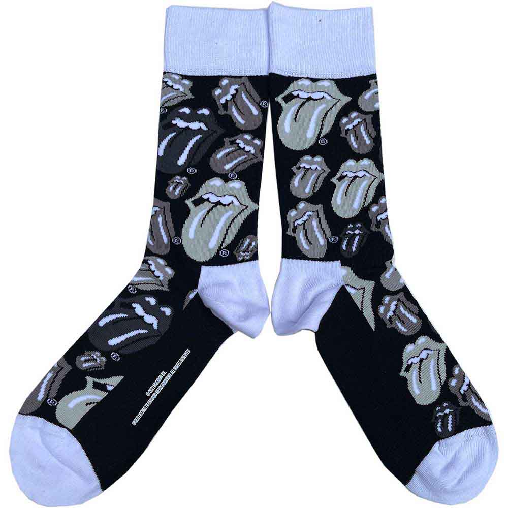 Image of The Rolling Stones Unisex Ankle Socks: Classic Tongues Rock Off