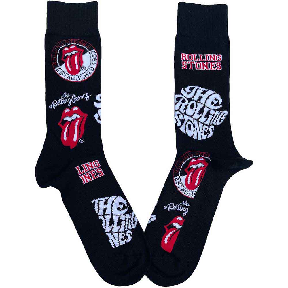 Image of The Rolling Stones Unisex Ankle Socks: Logos Rock Off