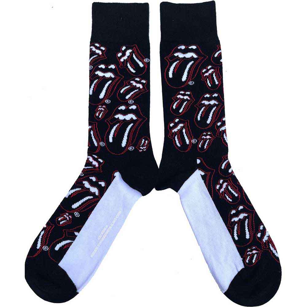 Image of The Rolling Stones Unisex Ankle Socks: Outline Tongues Rock Off