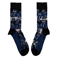 Image of The Rolling Stones Unisex Ankle Socks: Blue Tongues