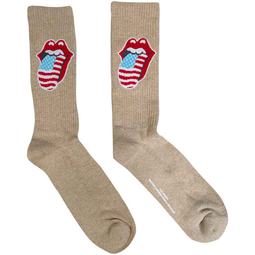Image of The Rolling Stones Unisex Ankle Socks: US Tongue Rock Off