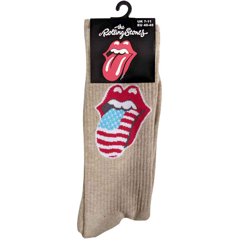Image of The Rolling Stones Unisex Ankle Socks: US Tongue Rock Off
