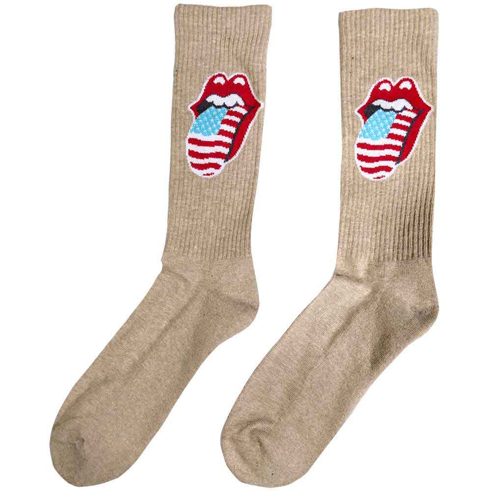 Image of The Rolling Stones Unisex Ankle Socks: US Tongue Rock Off