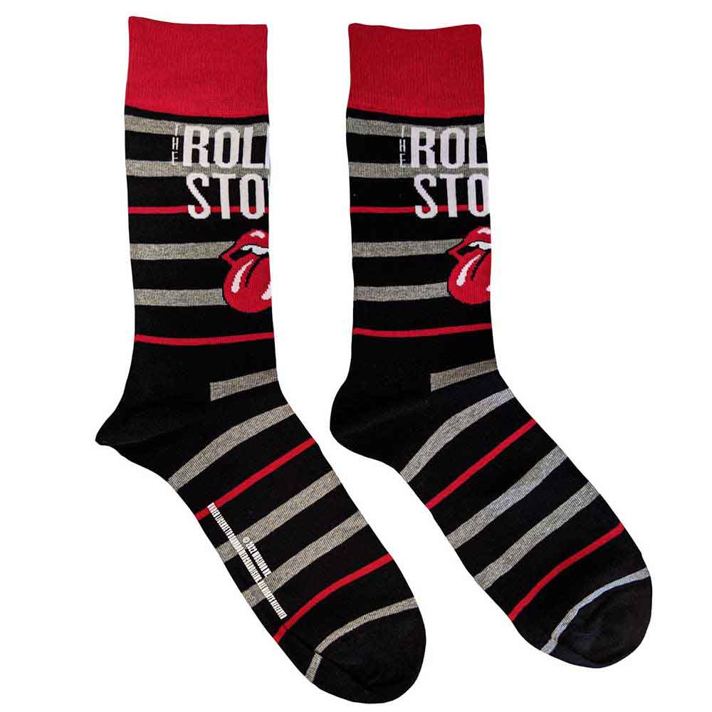 Image of The Rolling Stones Unisex Ankle Socks: Logo & Tongue Rock Off