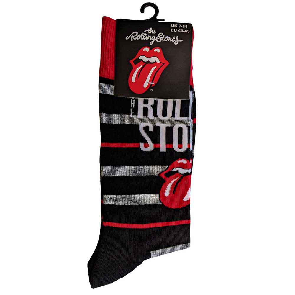 Image of The Rolling Stones Unisex Ankle Socks: Logo & Tongue Rock Off