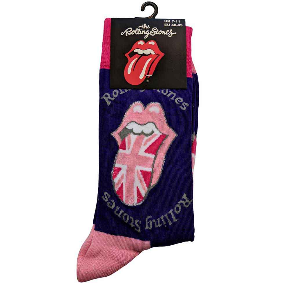 Image of The Rolling Stones Unisex Ankle Socks: UK Tongue Rock Off