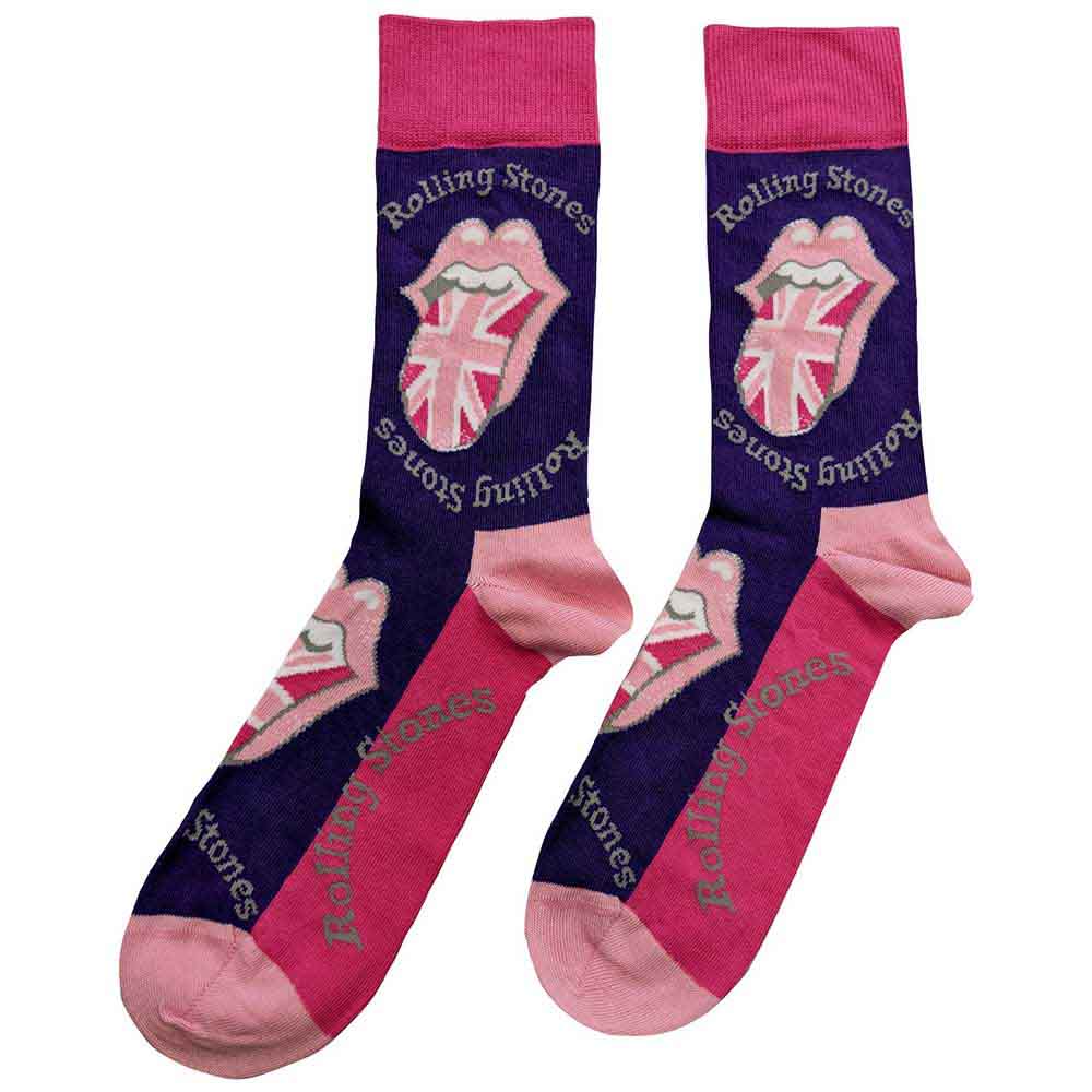 Image of The Rolling Stones Unisex Ankle Socks: UK Tongue Rock Off