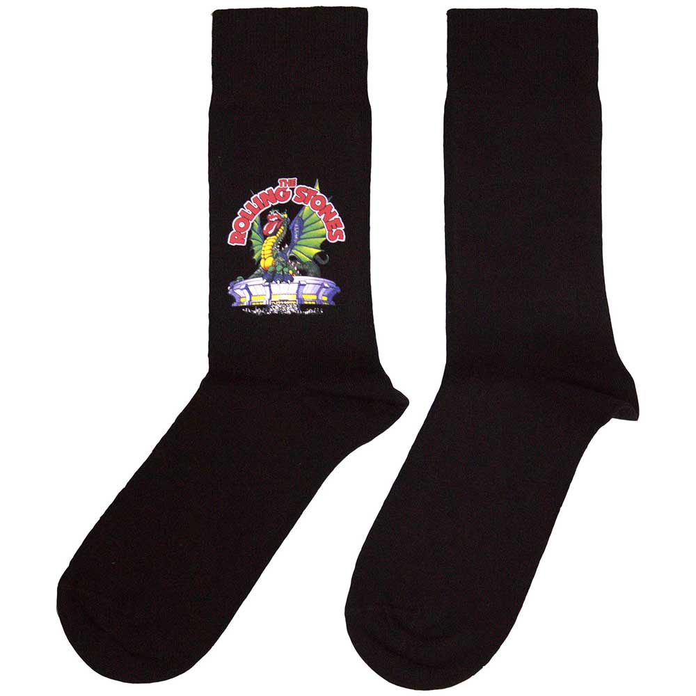 Image of The Rolling Stones Unisex Ankle Socks: Dragon Rock Off