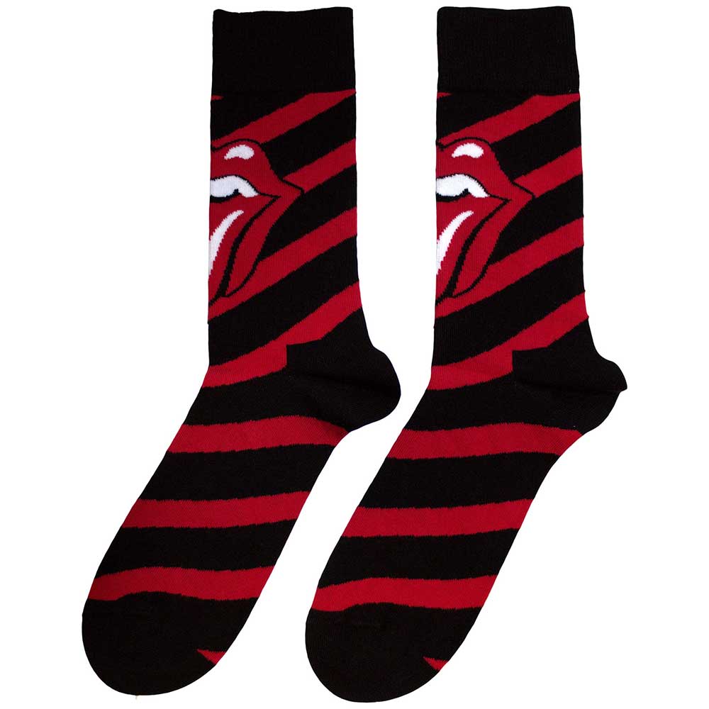 Image of The Rolling Stones Unisex Ankle Socks: Stripes Rock Off