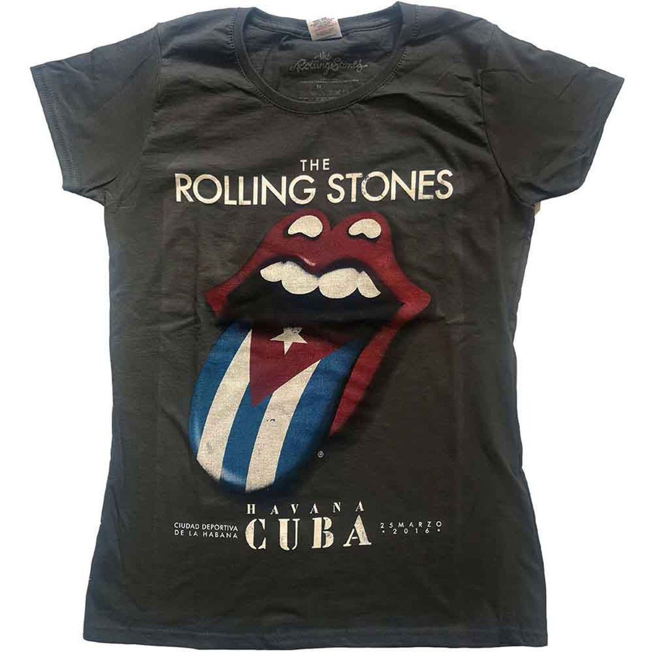 Image of Rolling Stones Ladies T-shirt - Havana Cuba Rock Off