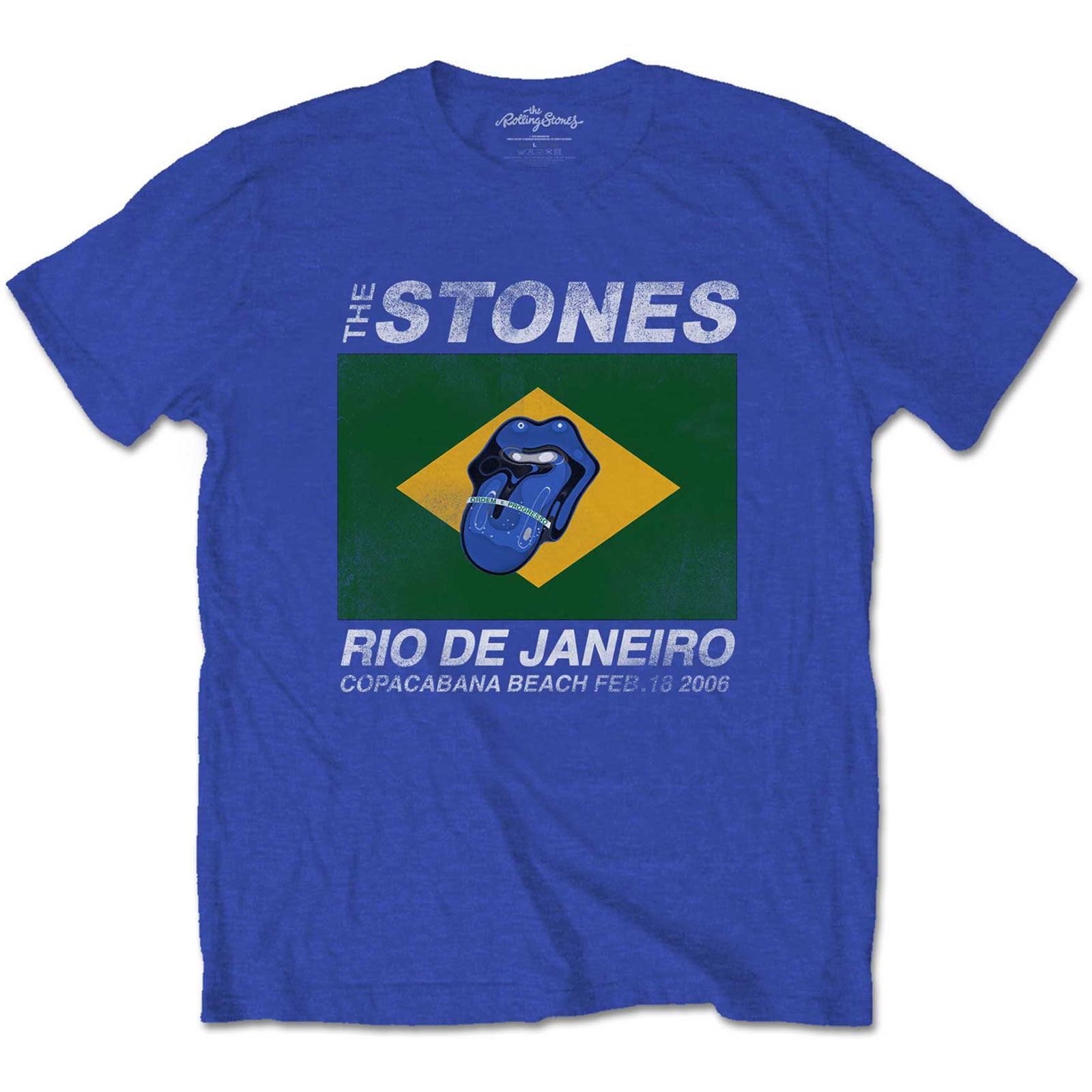 Image of Rolling Stones T-shirt - Copacabana Blue Rock Off