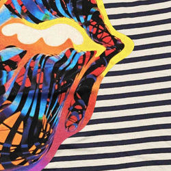 Image of The Rolling Stones T-shirt - Cyberdelic (Striped)