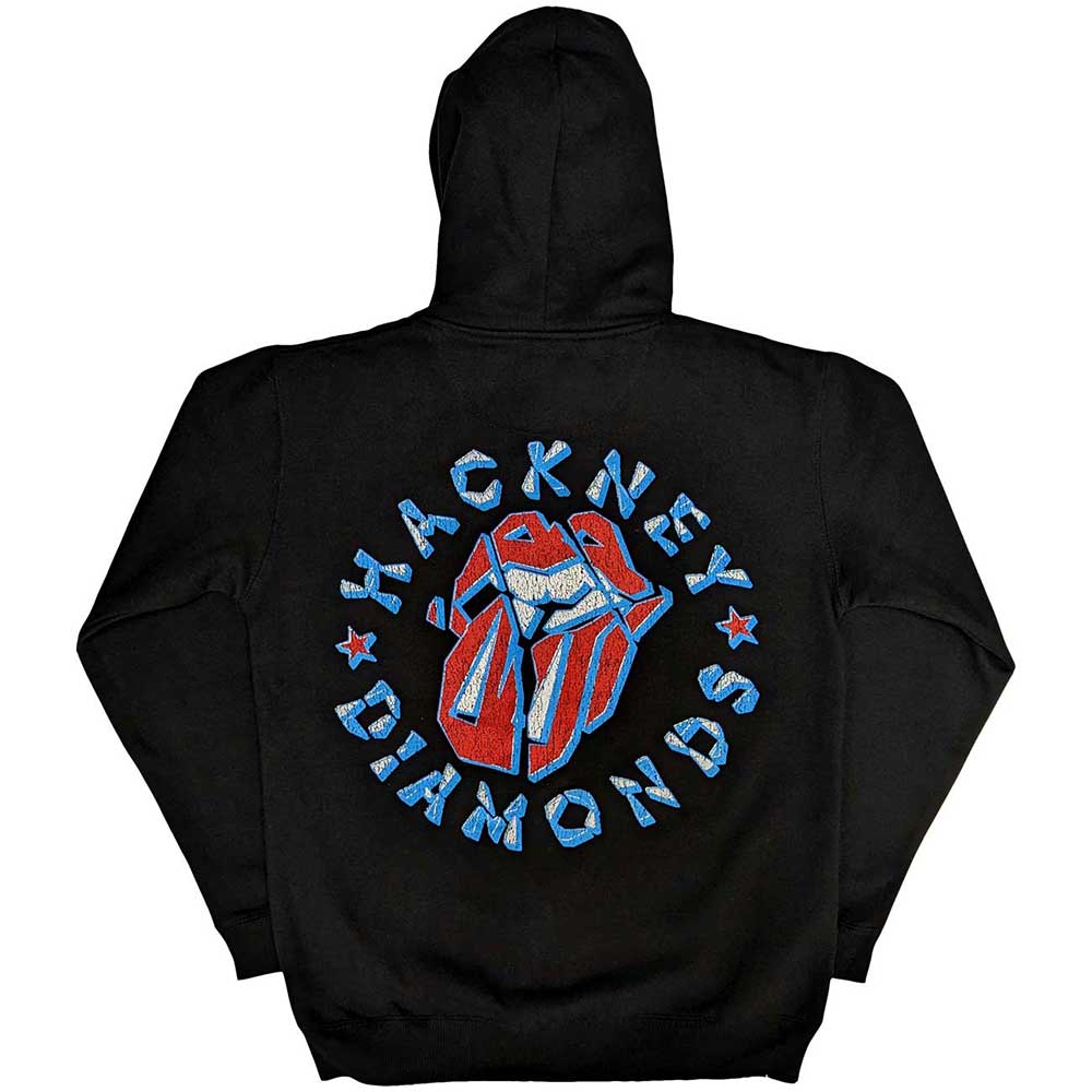 Image of The Rolling Stones Zipped Hoodie - Hackney Diamonds Stars Rock Off