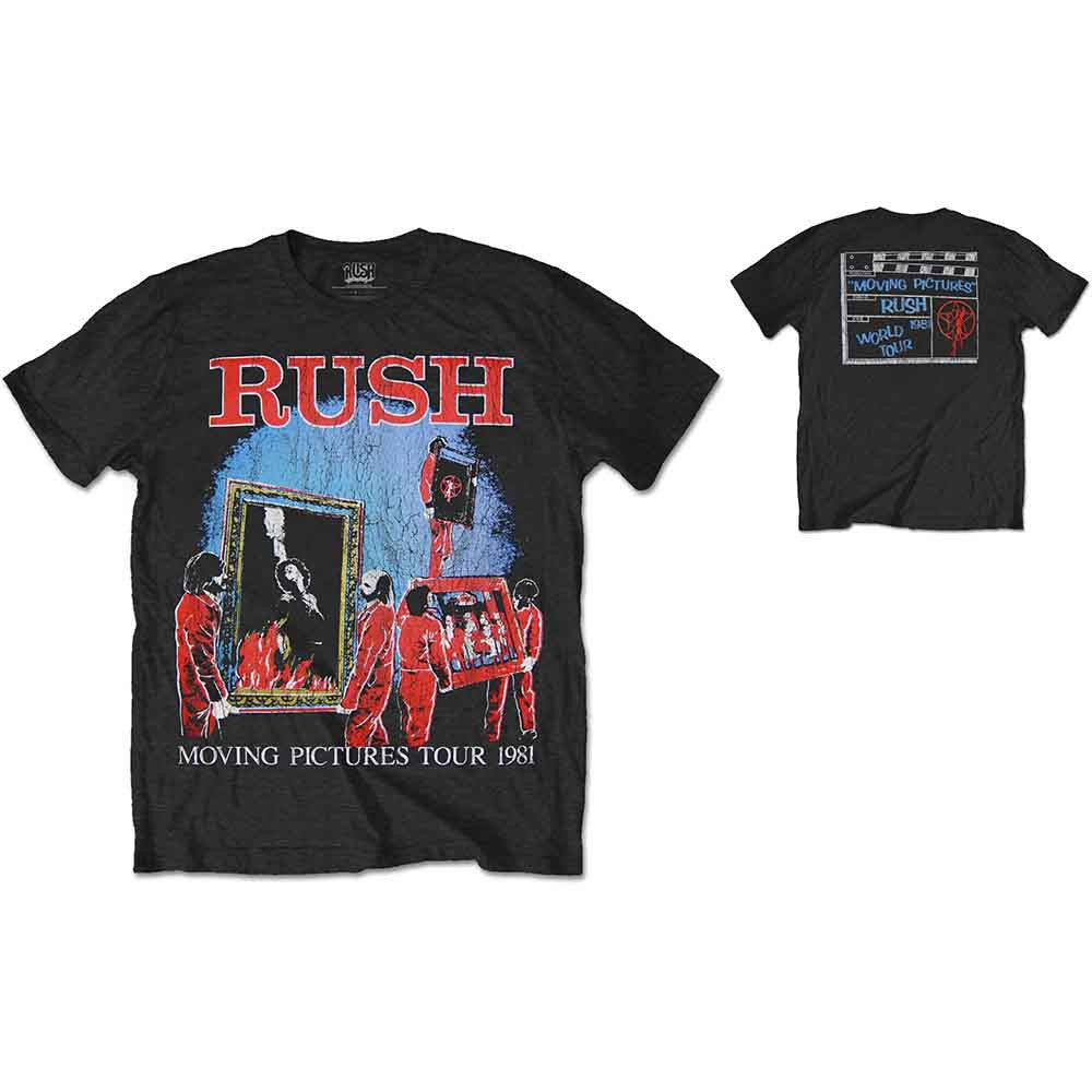 Image of RUSH Unisex T-shirt- Moving Pictures Tour 1981