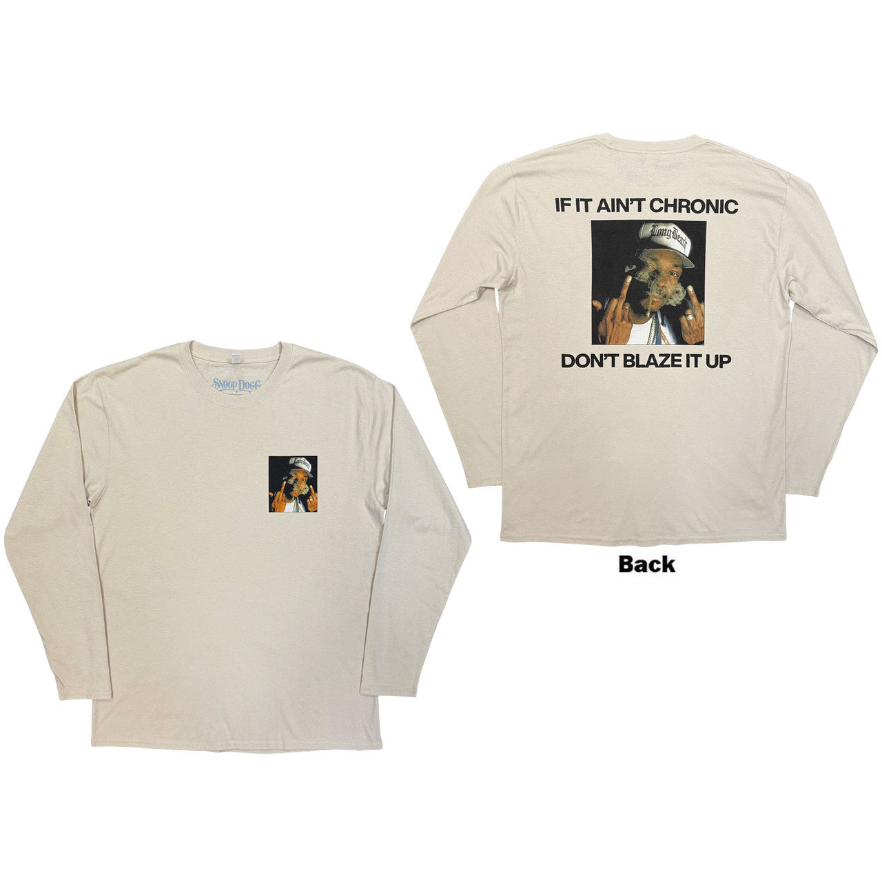 Image of Snoop Dogg Unisex Long Sleeve T-Shirt: Middle Finger