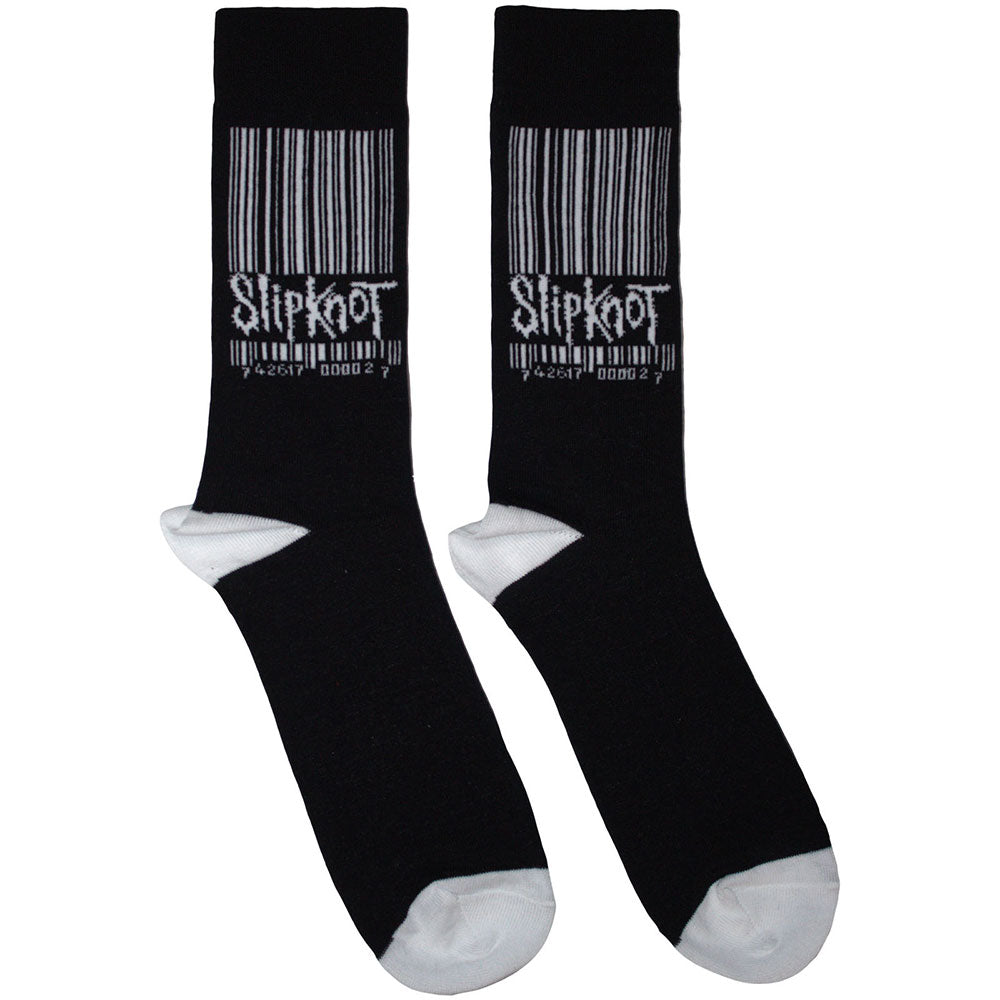 Image of Slipknot Unisex Ankle Socks: Large Barcode Logo Rock Off