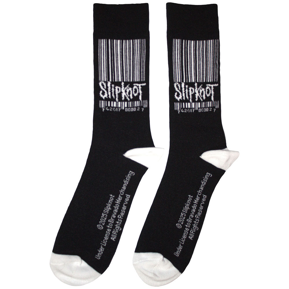 Image of Slipknot Unisex Ankle Socks: Large Barcode Logo Rock Off