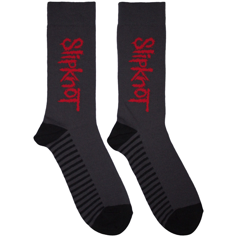 Image of Slipknot Unisex Ankle Socks: Logo Vertical Rock Off