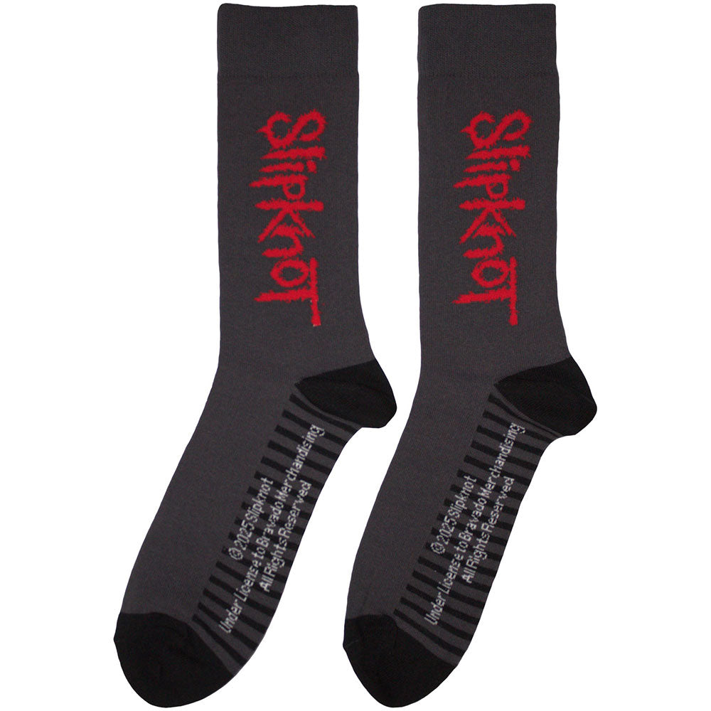 Image of Slipknot Unisex Ankle Socks: Logo Vertical Rock Off
