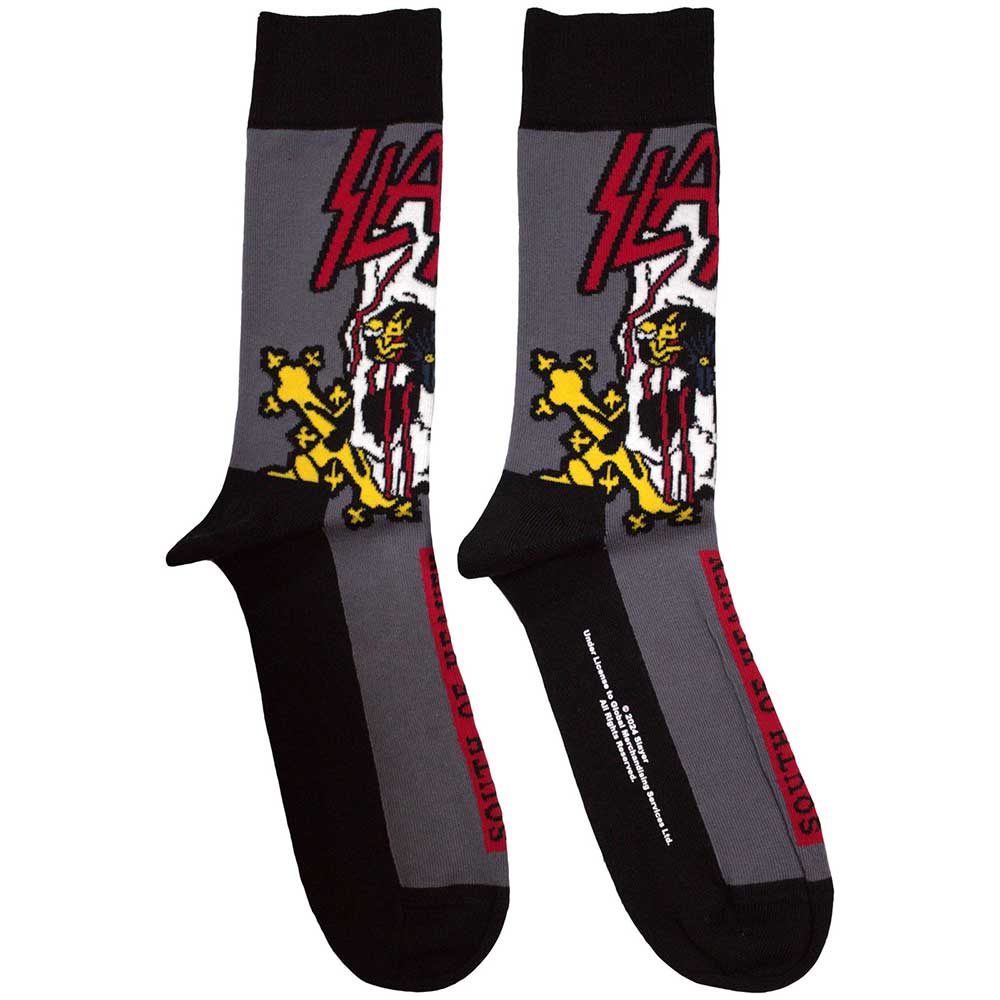 Image of Slayer Unisex Ankle Socks: South Of Heaven Colour Rock Off