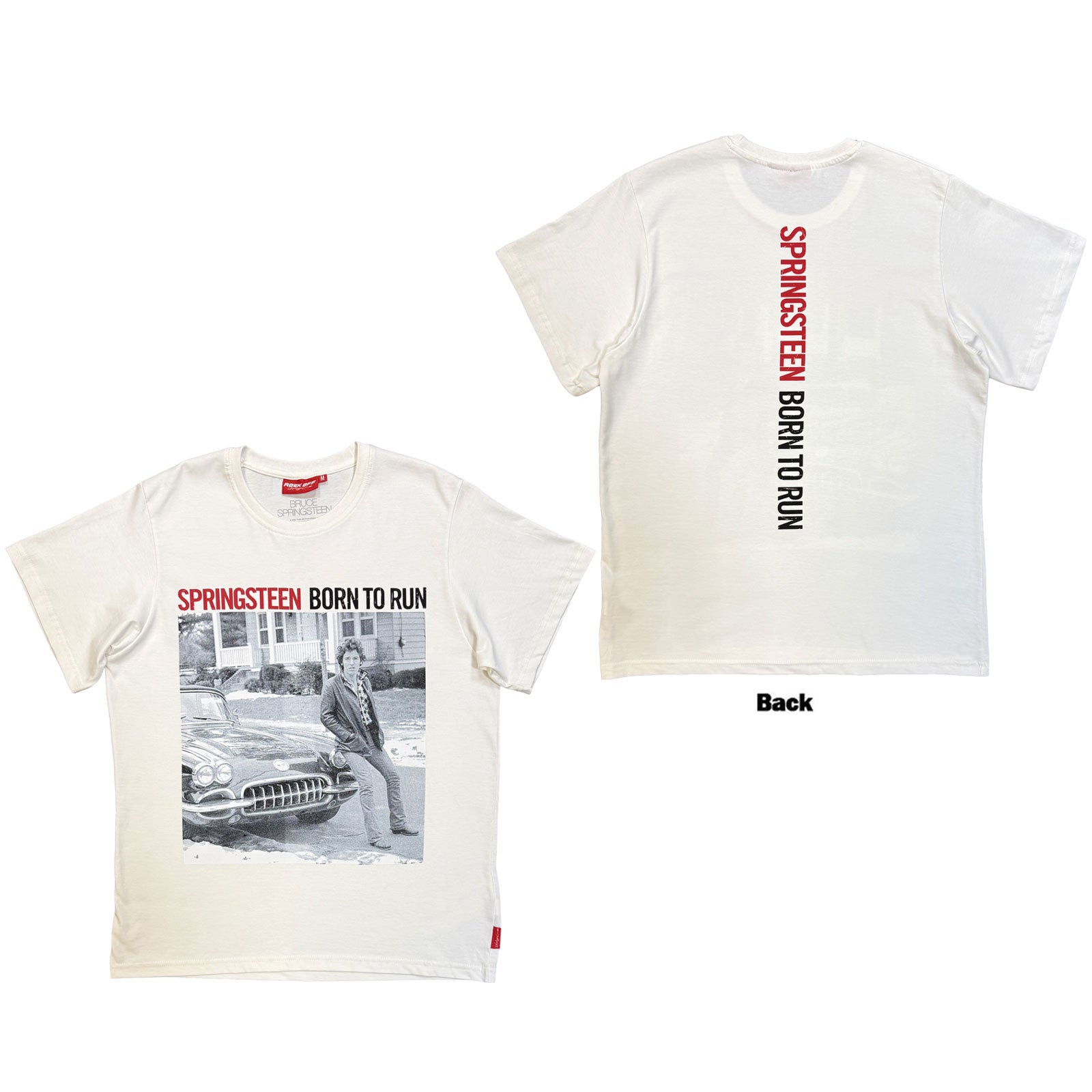 Image of Bruce Springsteen Unisex Unplugged T-Shirt: Born To Run (Back Print)