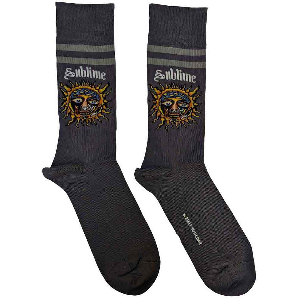 Image of Sublime Unisex Ankle Socks : Yellow Sun Rock Off