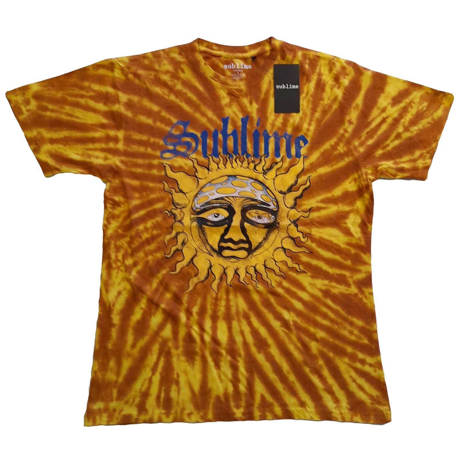 Image of Sublime T-shirt - Sun Face, Back Printed Rock Off