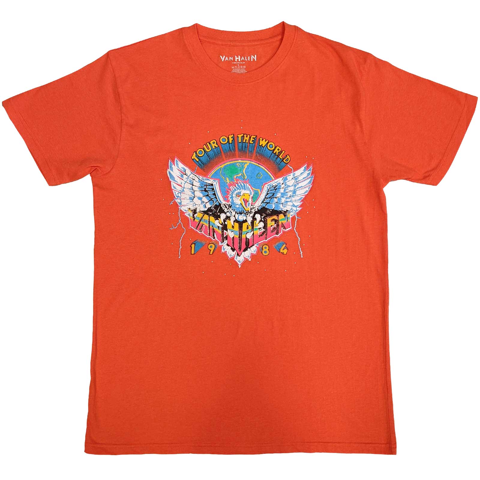 Image of Van Halen Ringer T-Shirt - Eagle '84 Amplified