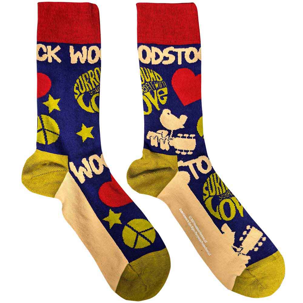 Image of Woodstock Unisex Ankle Socks : Surround Yourself Rock Off