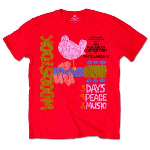 Woodstock Unisex T-shirt , Classic Vintage Poster