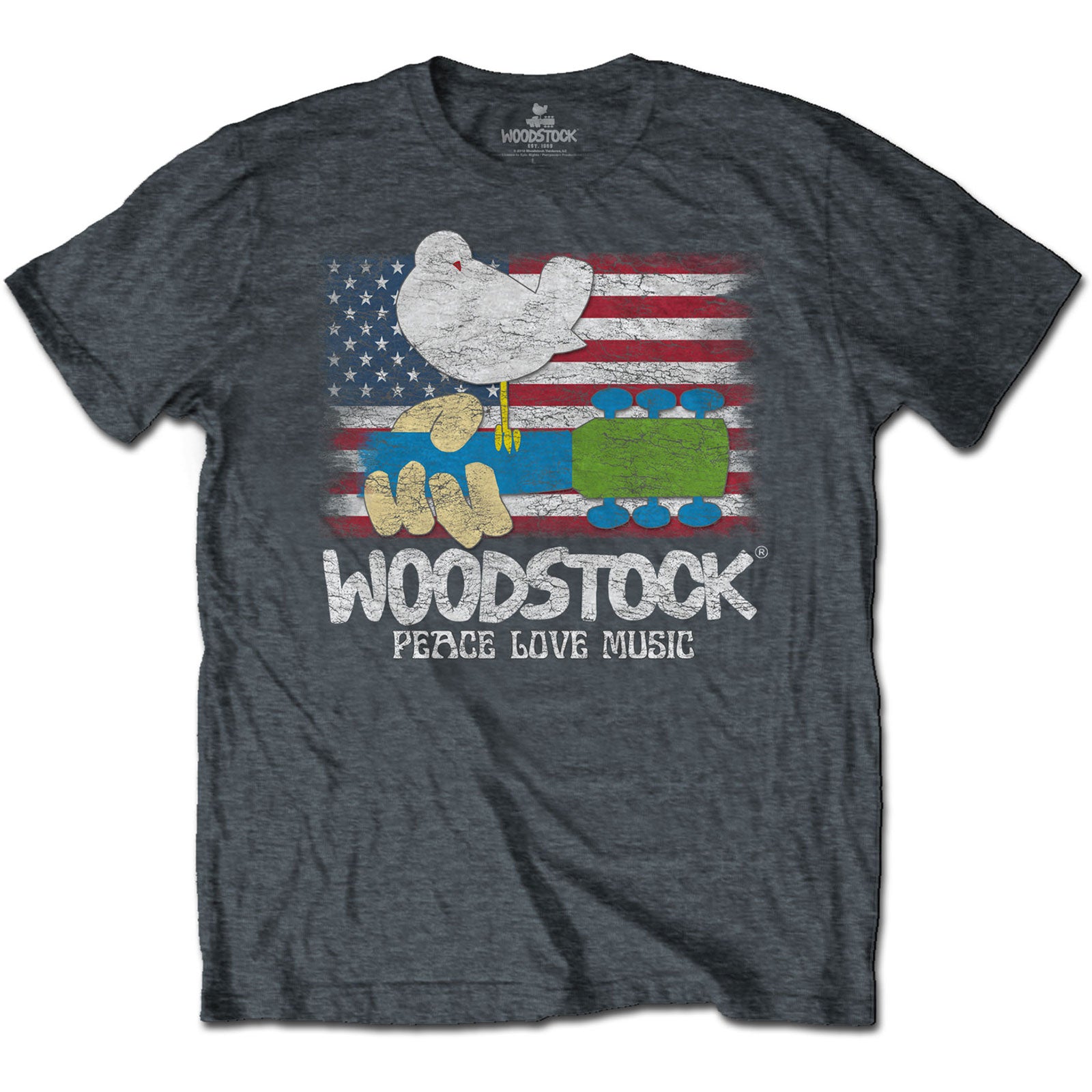 Image of Woodstock Unisex T-shirt , Flag Rock Off