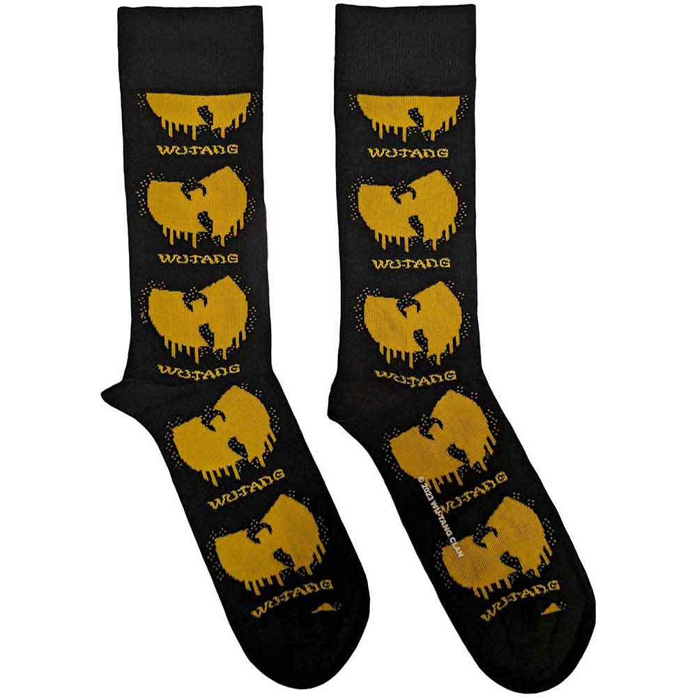 Image of Wu-Tang CLAN Unisex Ankle Socks :  Dripping Logo Rock Off