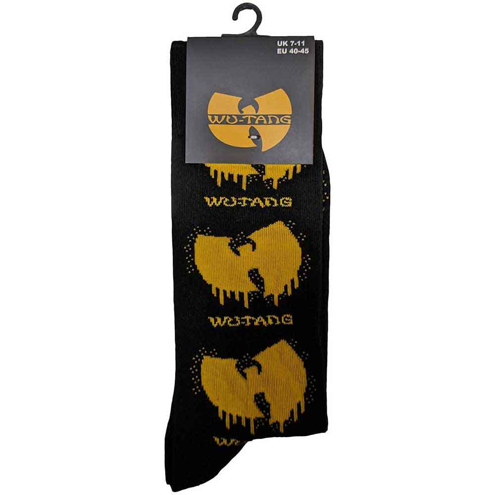 Image of Wu-Tang CLAN Unisex Ankle Socks :  Dripping Logo Rock Off
